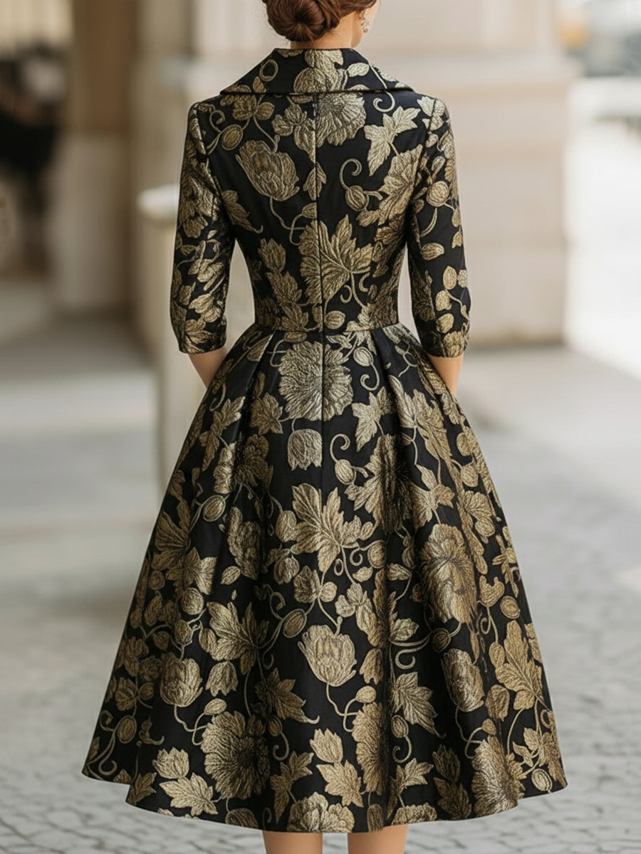Meghan | Vestido midi con flores