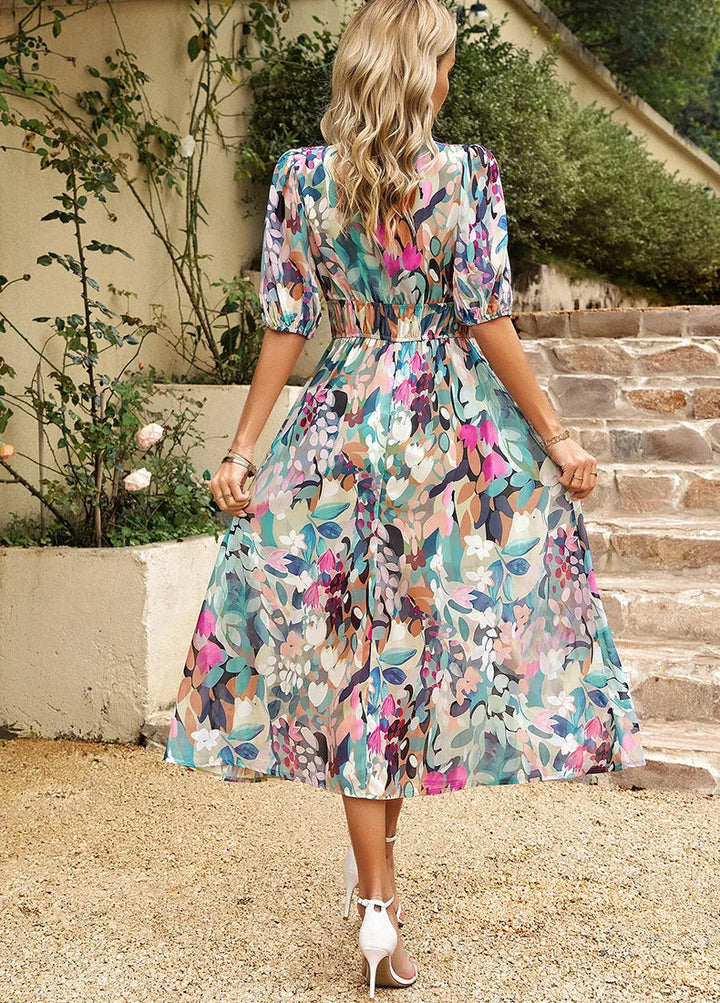 CHELSEA Floral Midi Dress