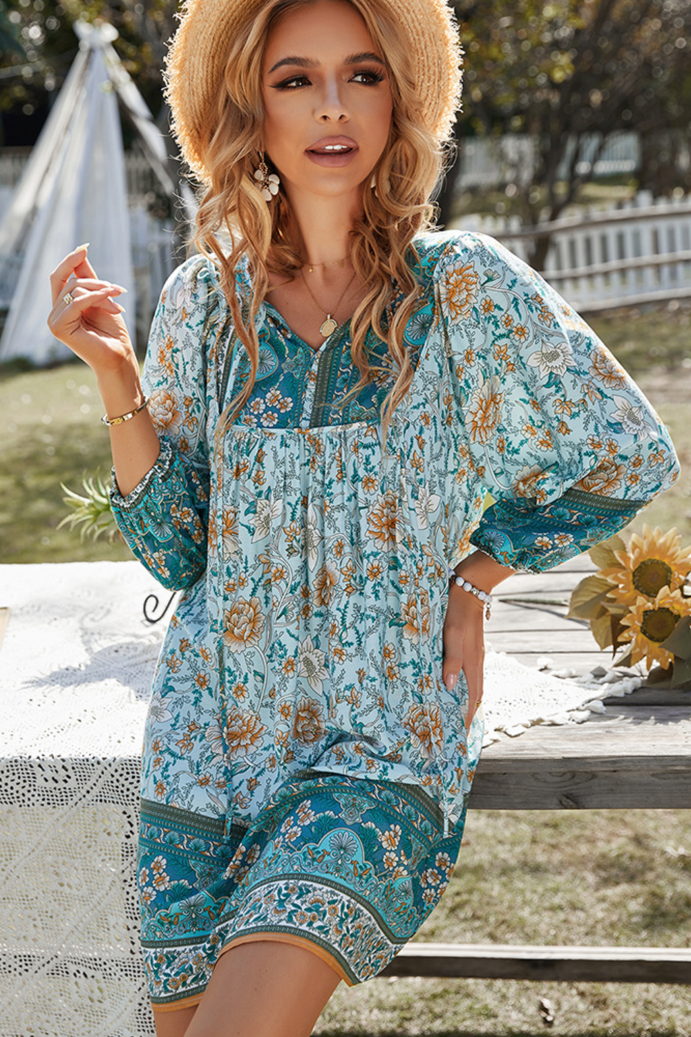 Verena Print Bohemian Dress