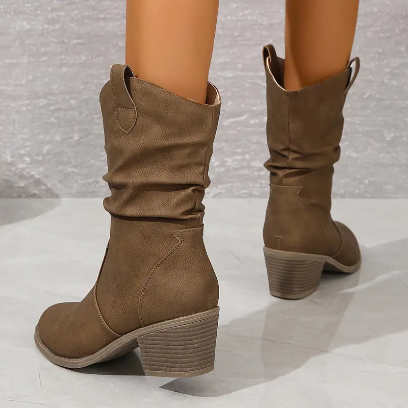 Stivali western da donna a mezza altezza