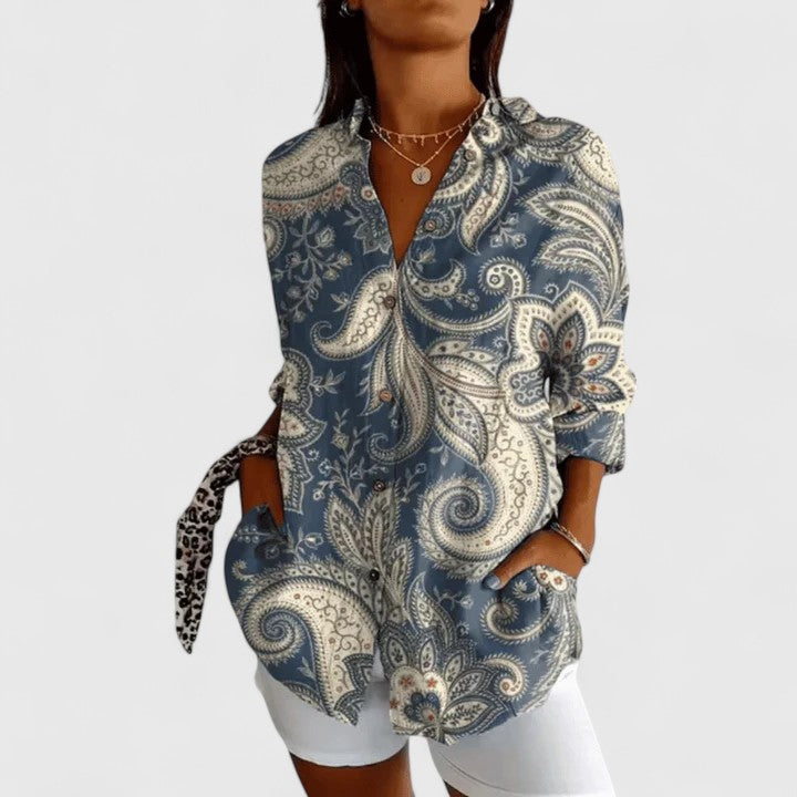 Lily | Elegante Blumenbluse