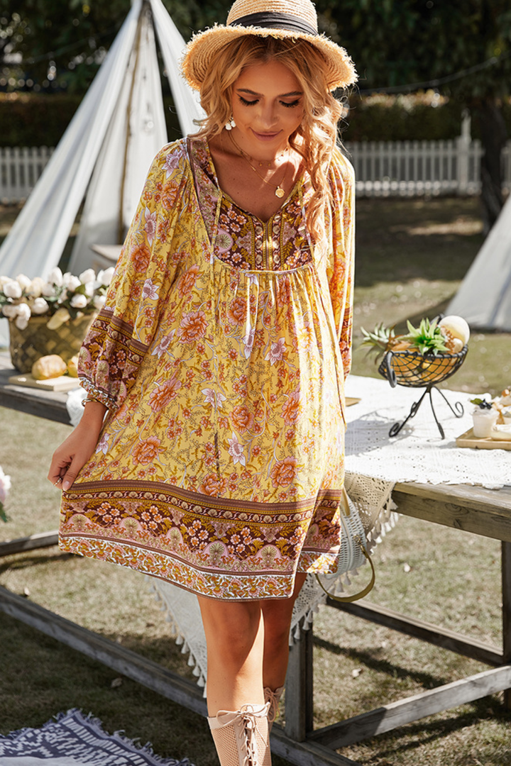 Verena Print Bohemian Dress