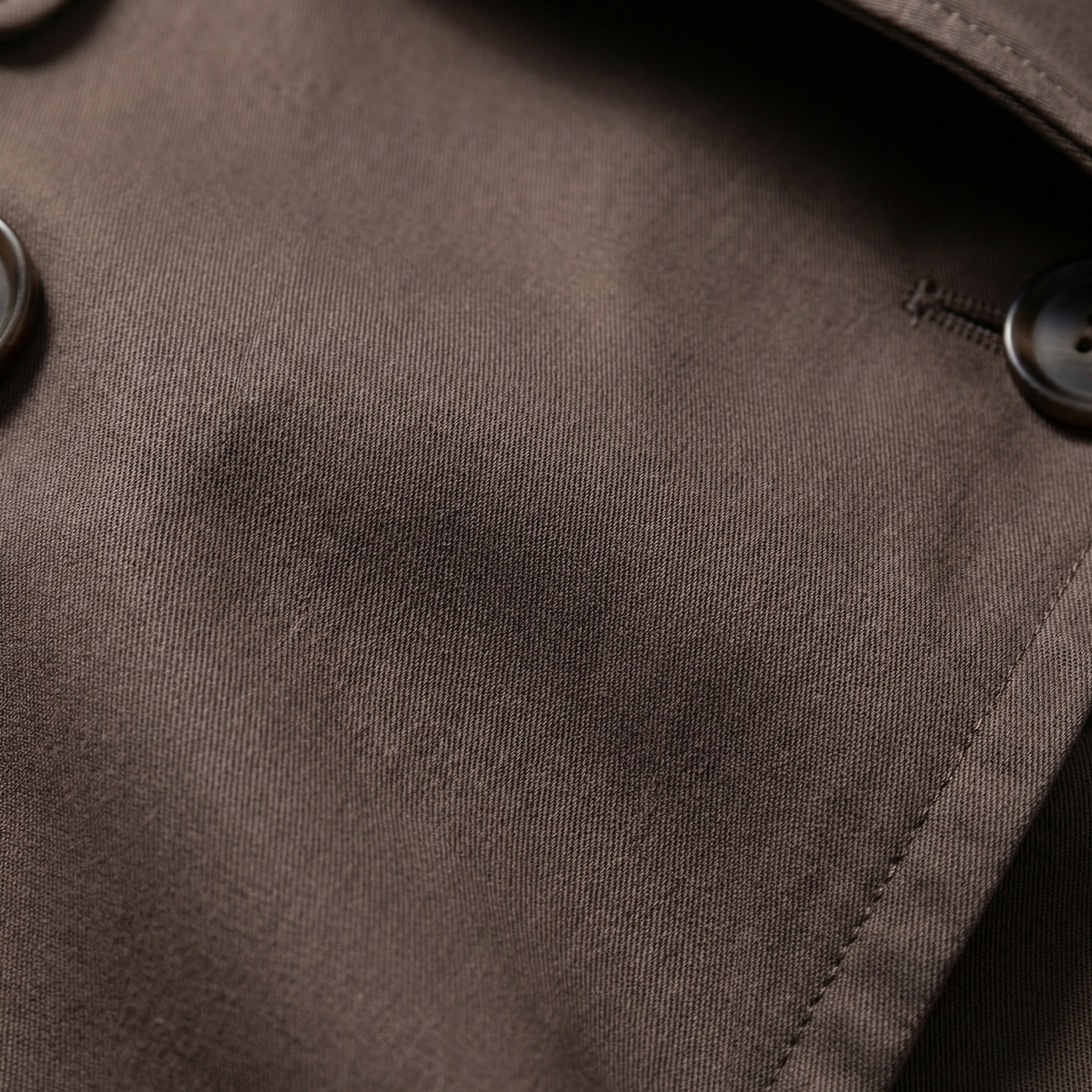 Gabardina de algodón para mujer, corte entallado inspirado en el estilo británico