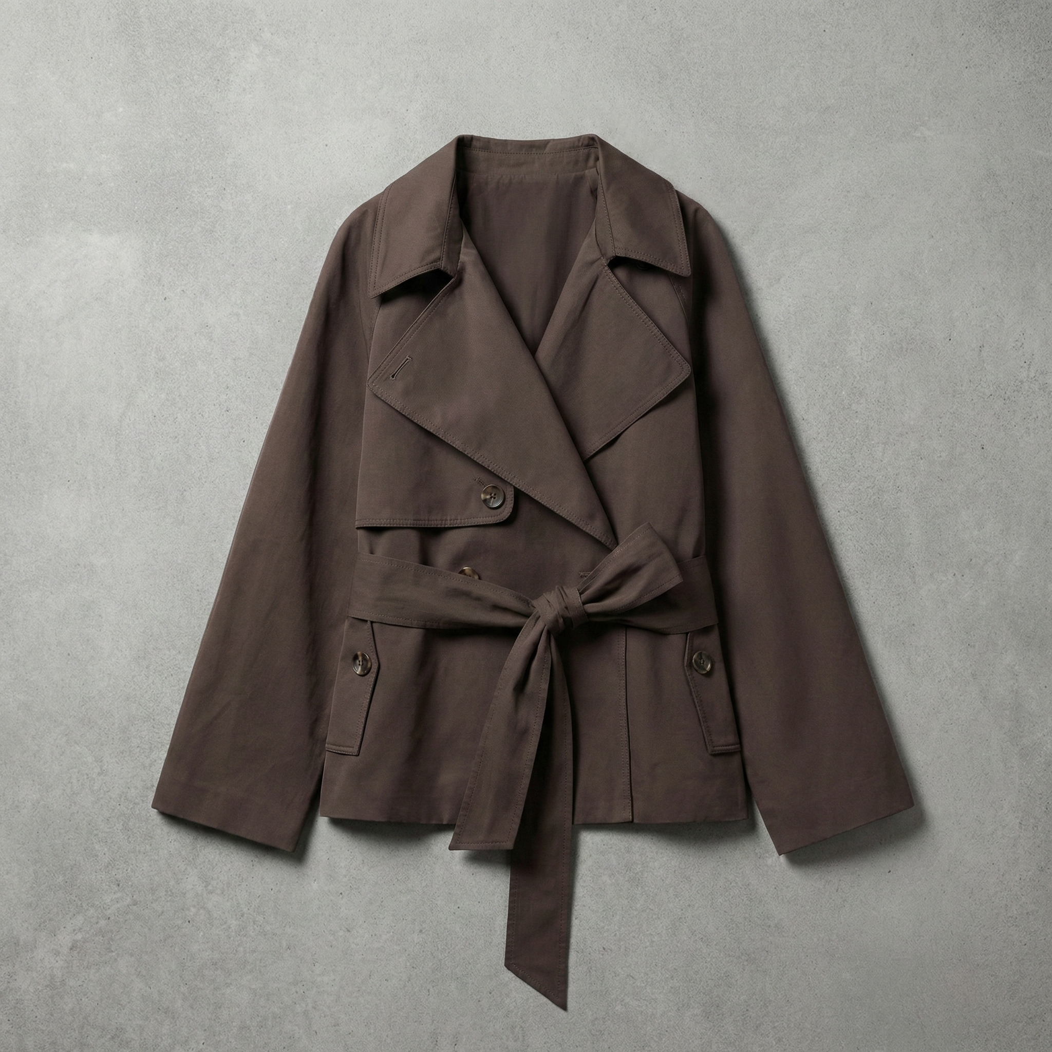 Women's Cotton Trench Coat Tailored British-Inspired Cut