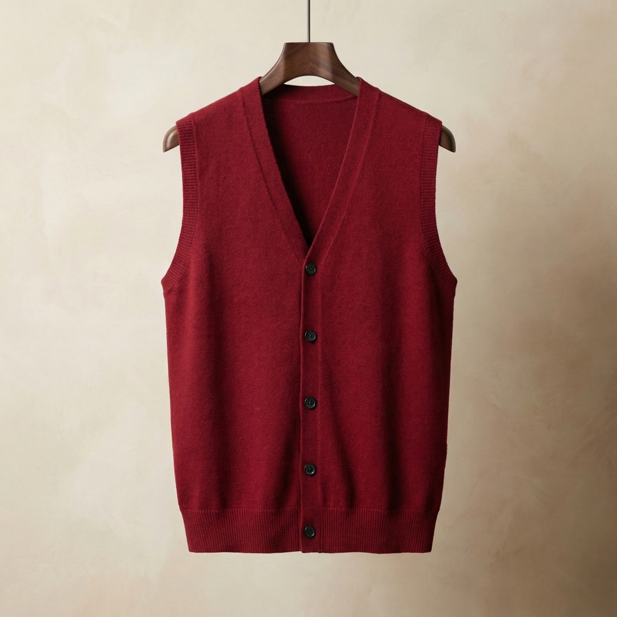 Women's Knitted Vest Sleeveless Crossover Front