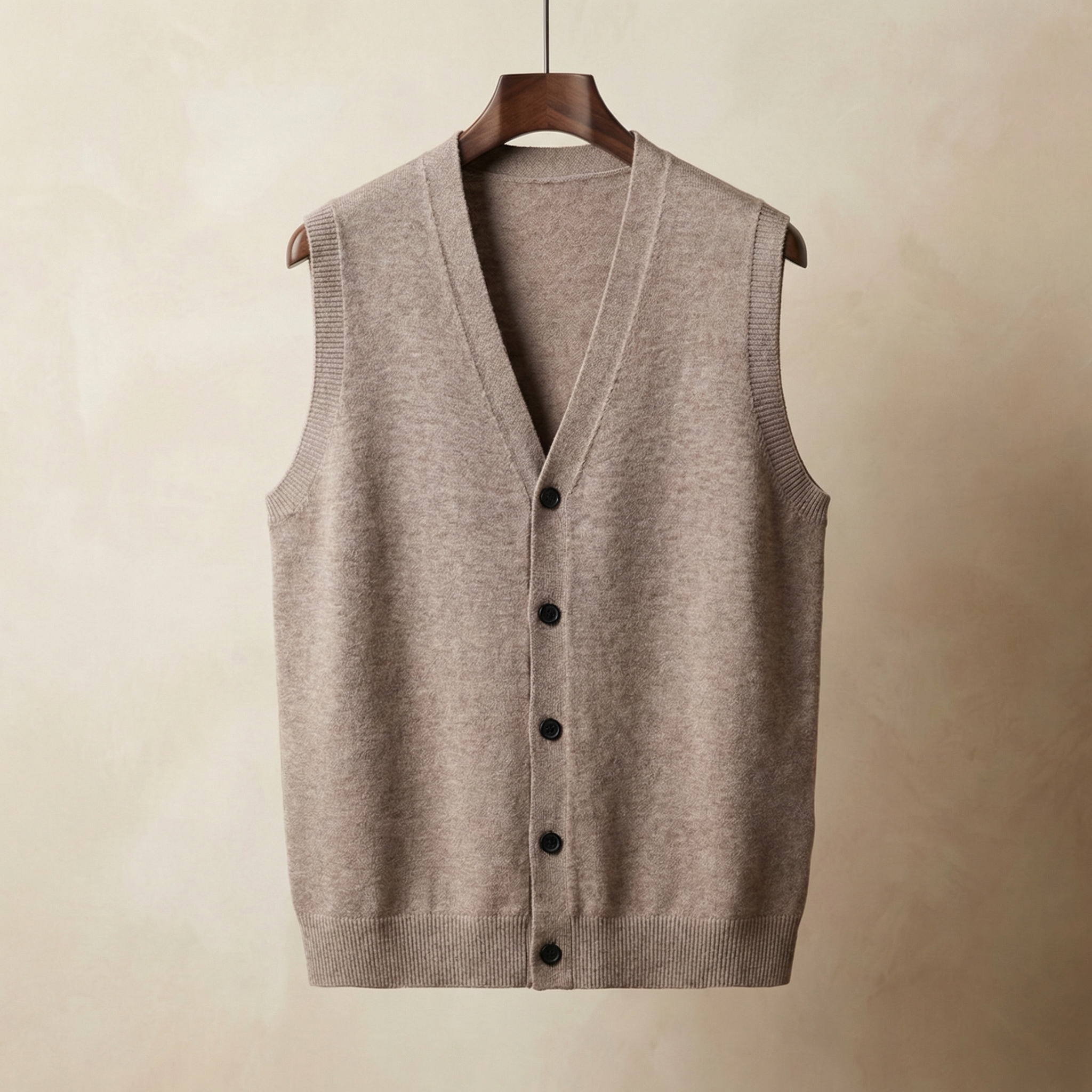 Women's Knitted Vest Sleeveless Crossover Front