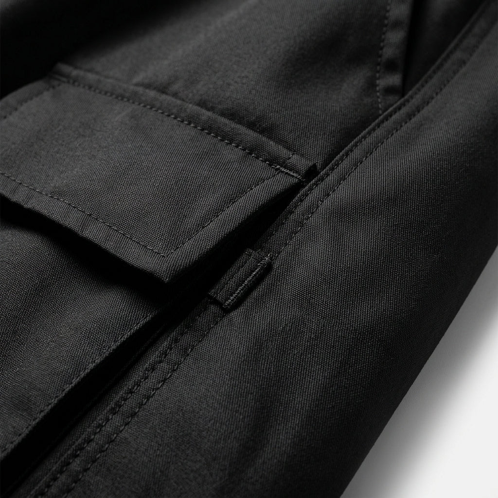 Women's Cotton Cargo Pants Wide-Leg Drawstring Waist