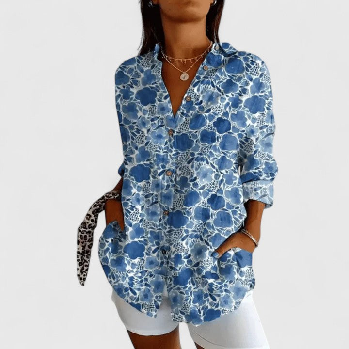 Lily | Elegante Blumenbluse