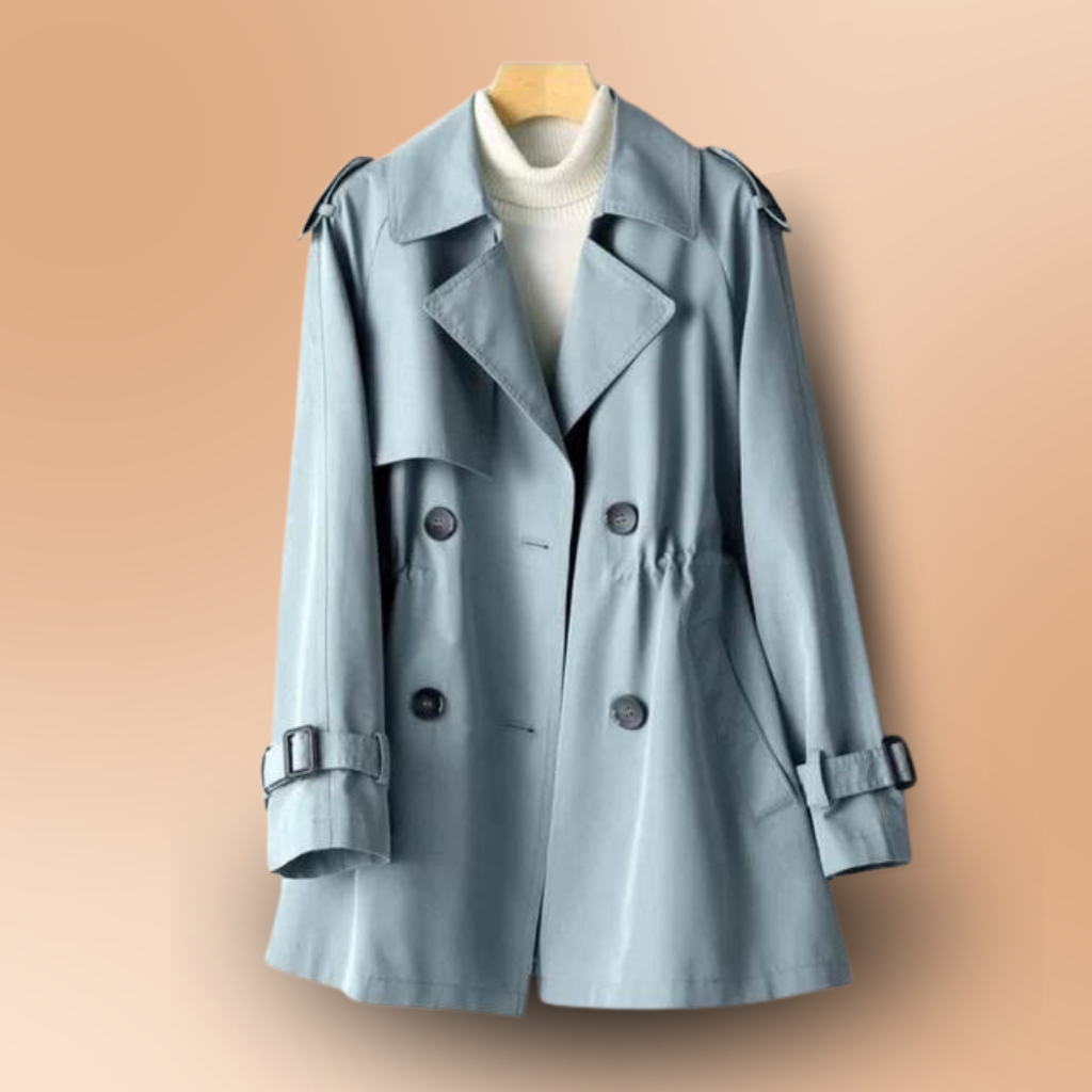 Trench vintage structuré pour femme, coupe toutes saisons
