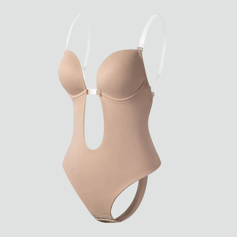 Women's Shaping Bodysuit with Deep V-Neckline
