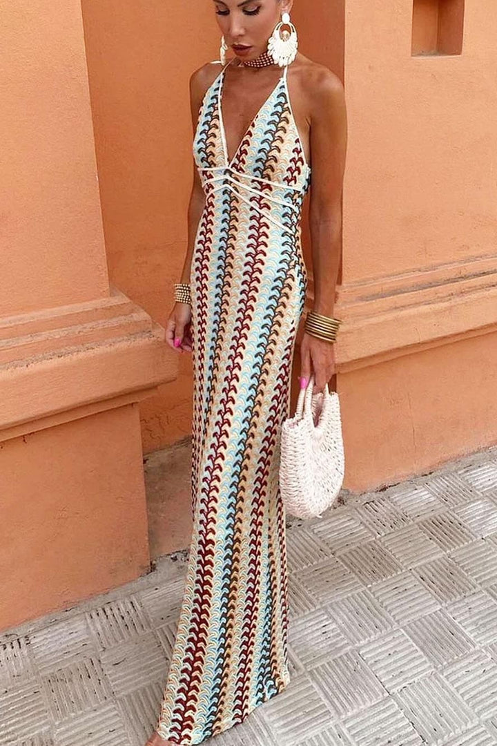 Isla Boho Knit Maxi Dress