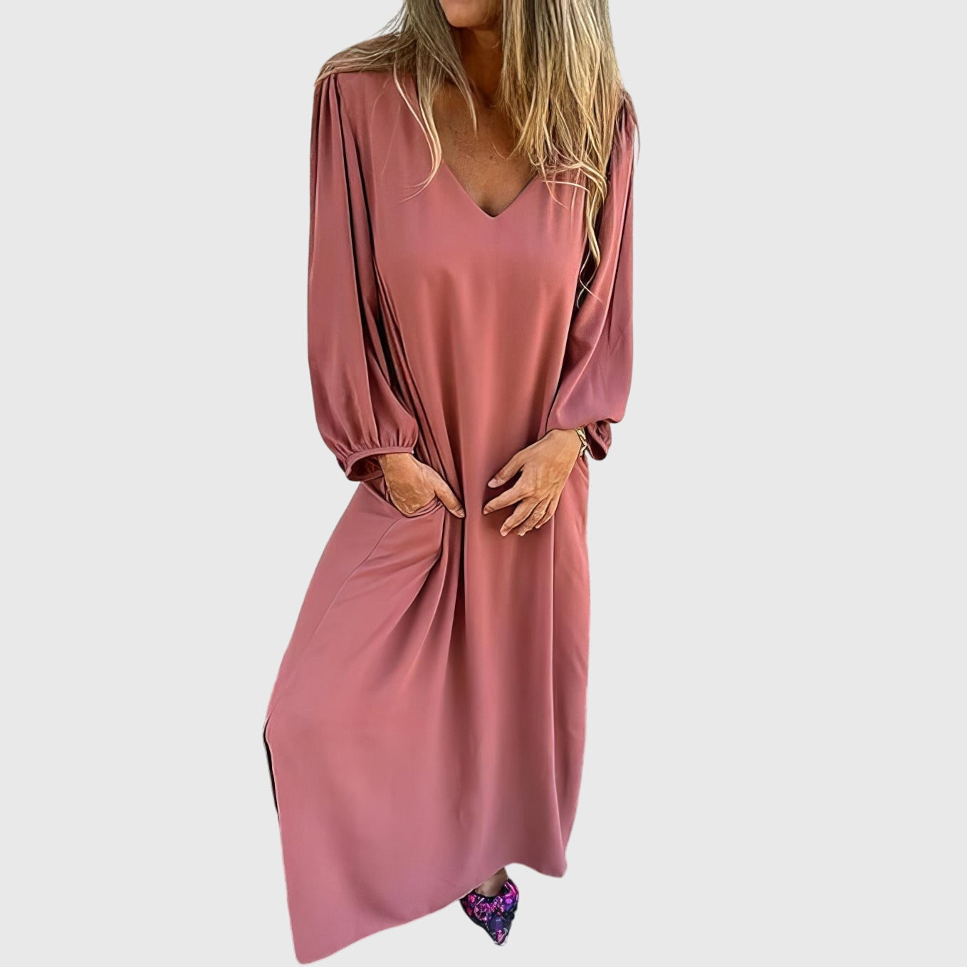 Lily | Long Boho Dress with Pockets