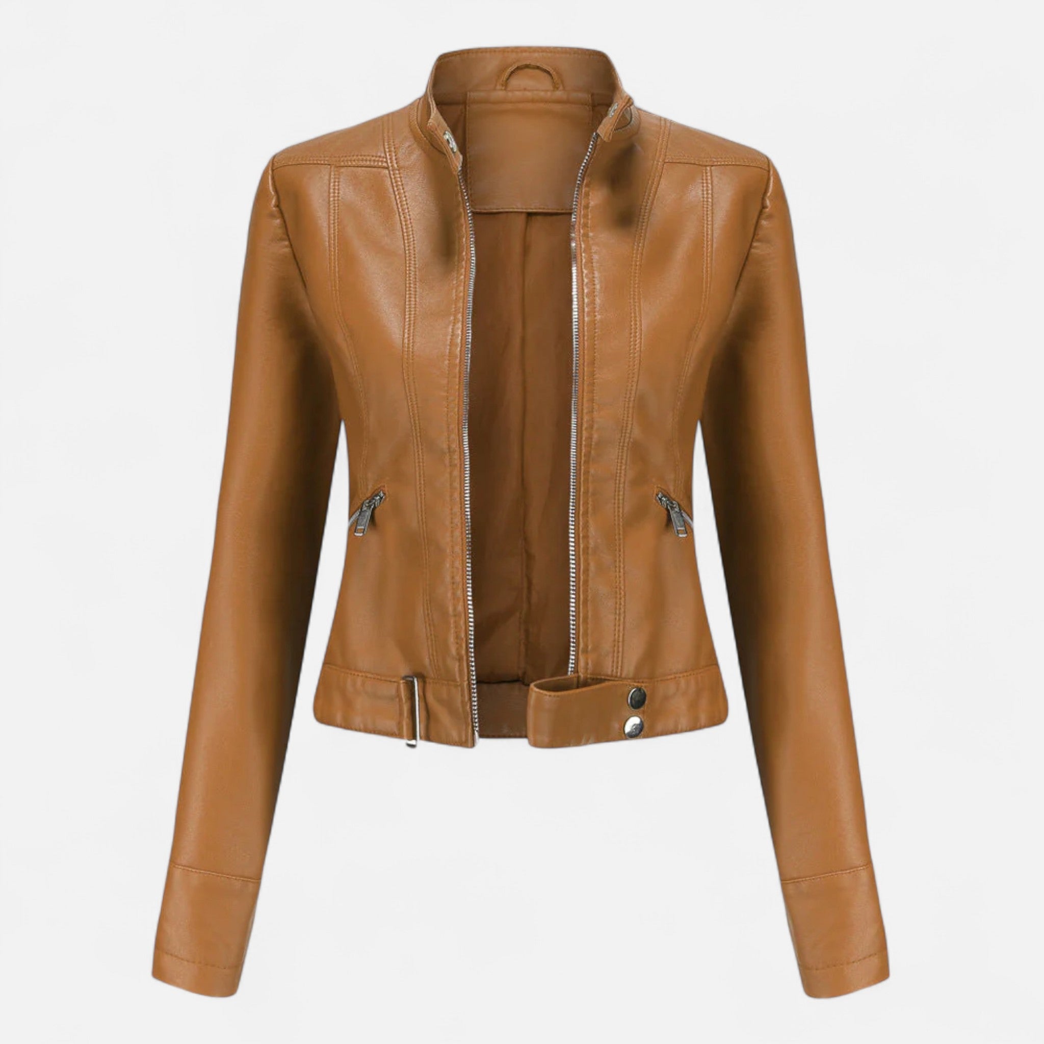 Women's Faux Leather Jacket Classic Cut Premium Finish