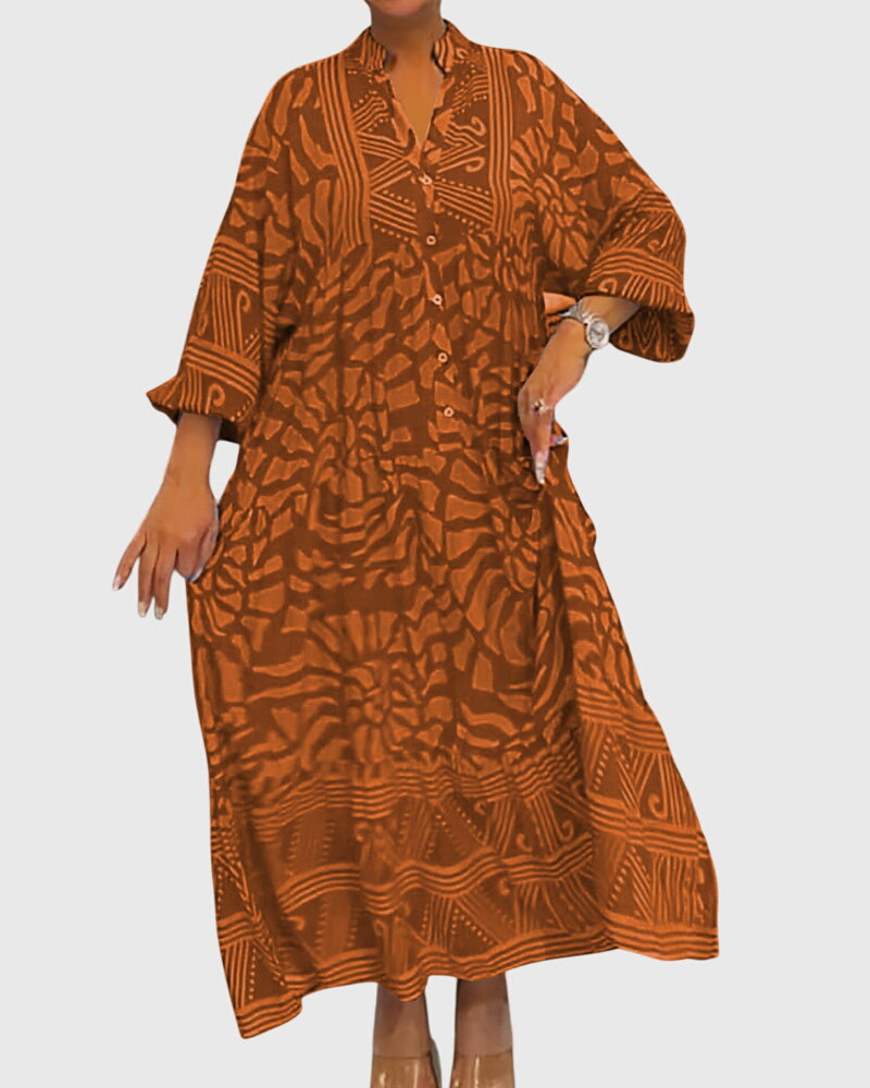 Annie | Maxi Dress With Elegant Print