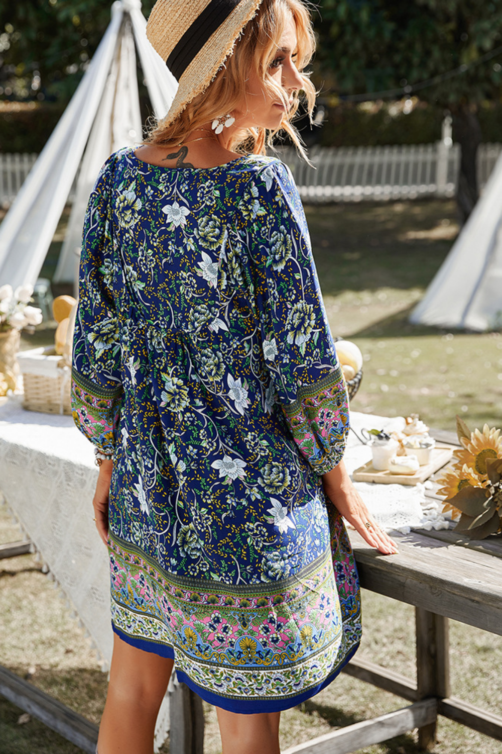 Verena Print Bohemian Dress