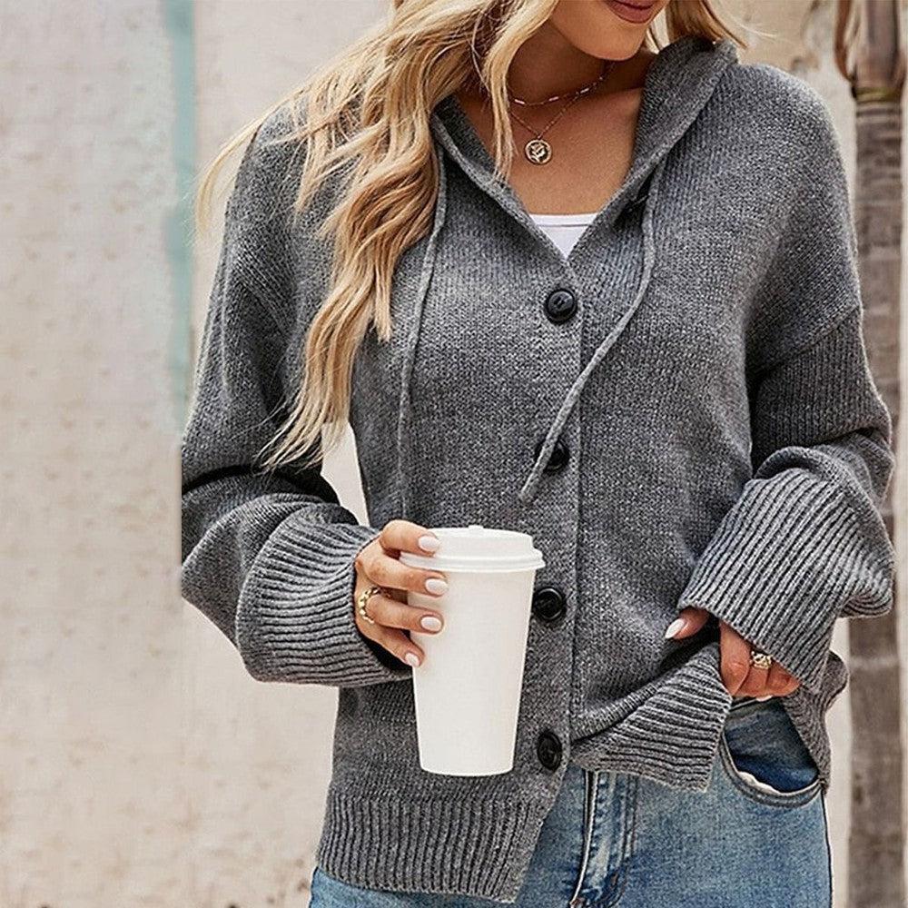 Women's Plain Hoodie Sweater