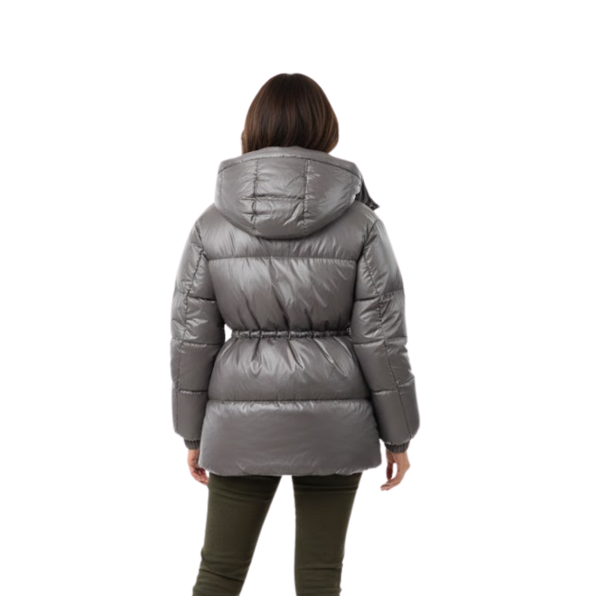 Women's Thick Cotton Jacket Removable Hood Winter Warm