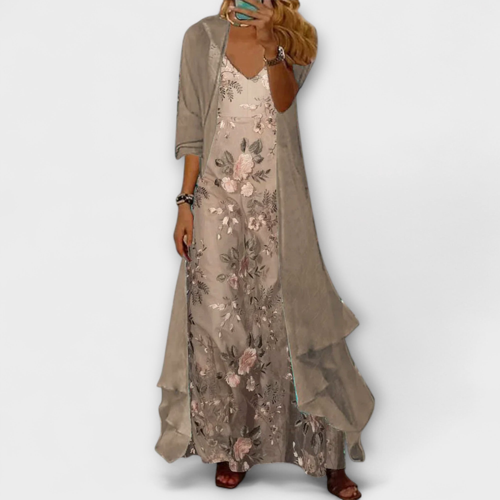 Lily | Elegantes Maxikleid Zweiteiliges Set