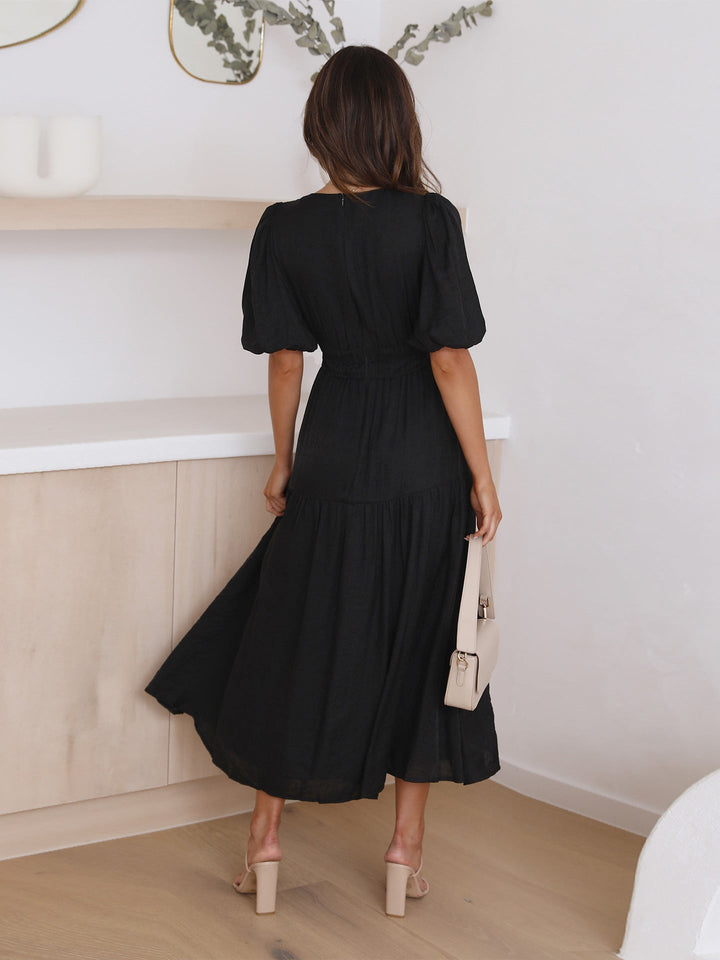 Harriet V-Neck Flow Dress