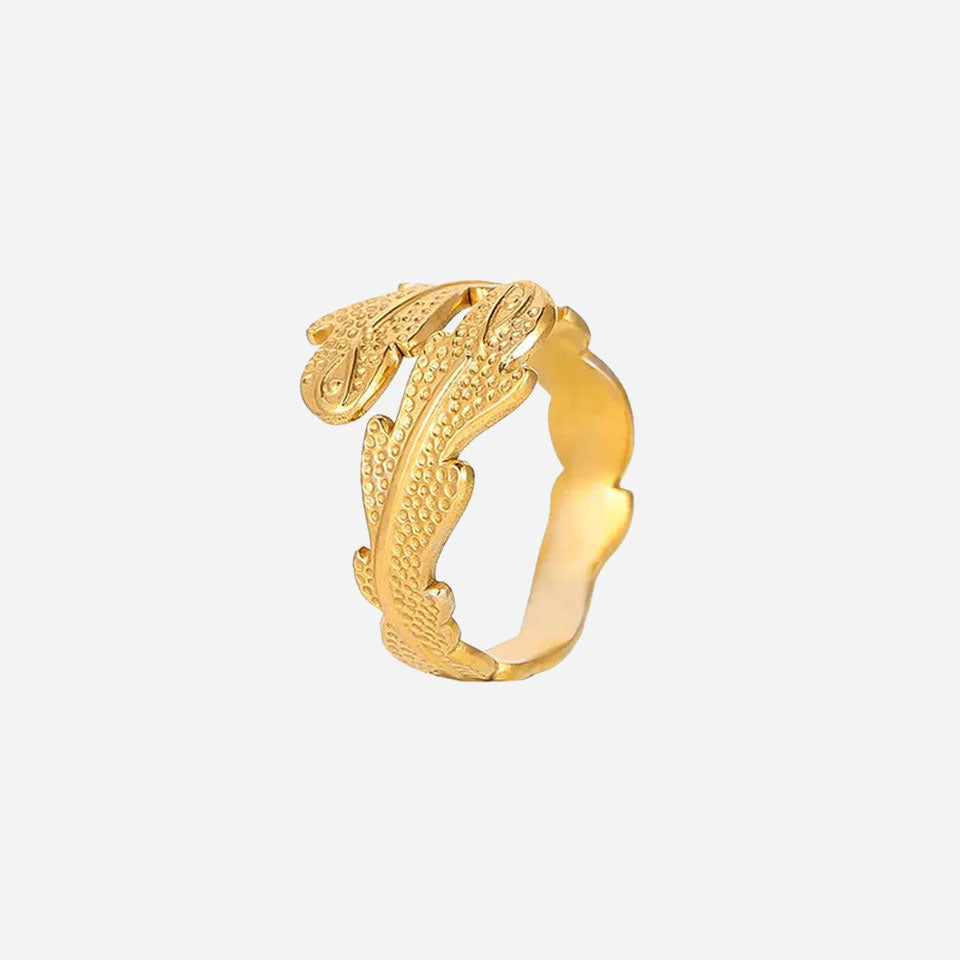 Clara | Korallenring 18 Karat Gold