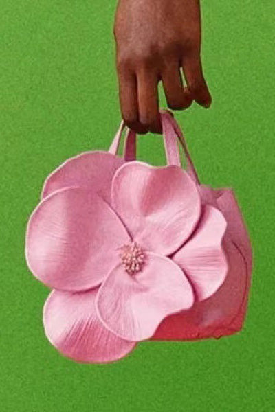 Floral Leather Handbag