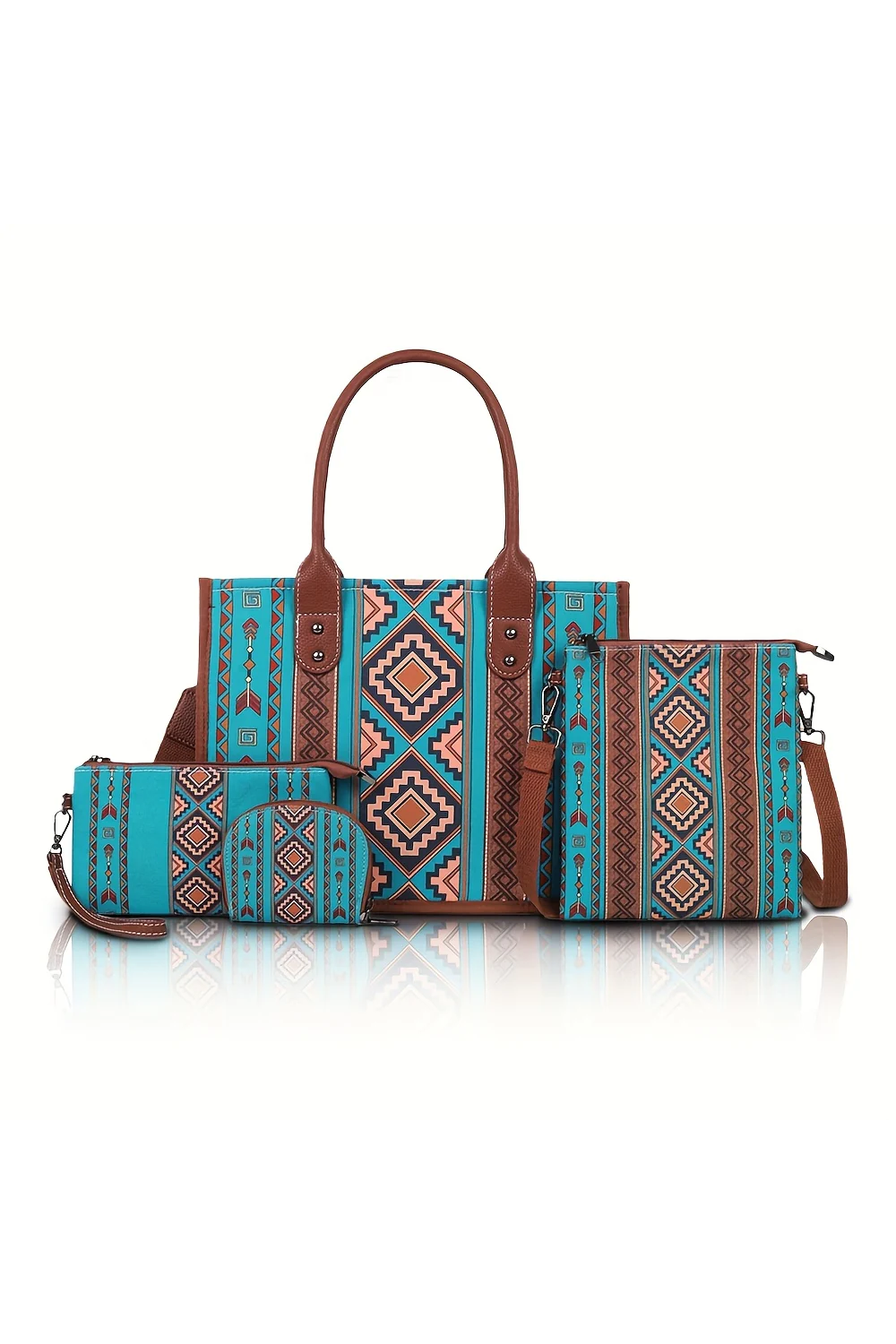 4pcs Large Capacity Bohemian Bag Set