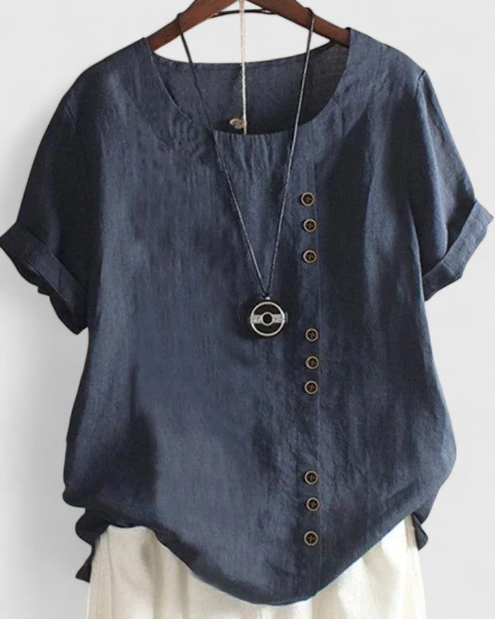 Lily | Bequeme Bluse mit kurzen Ärmeln