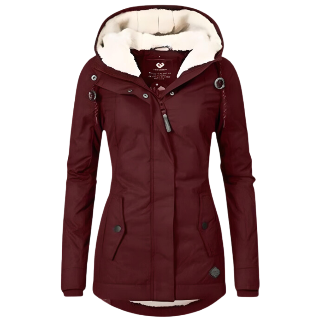 Parka para mujer para todo tipo de clima con capucha