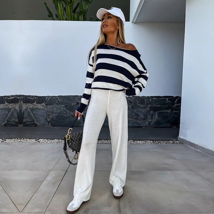 Marianne - Striped Casual Set