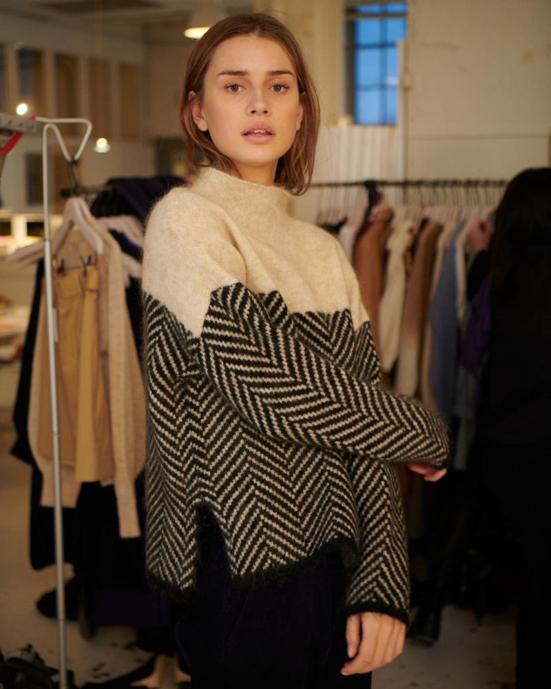 Norah | Baumwollrollkragenpullover