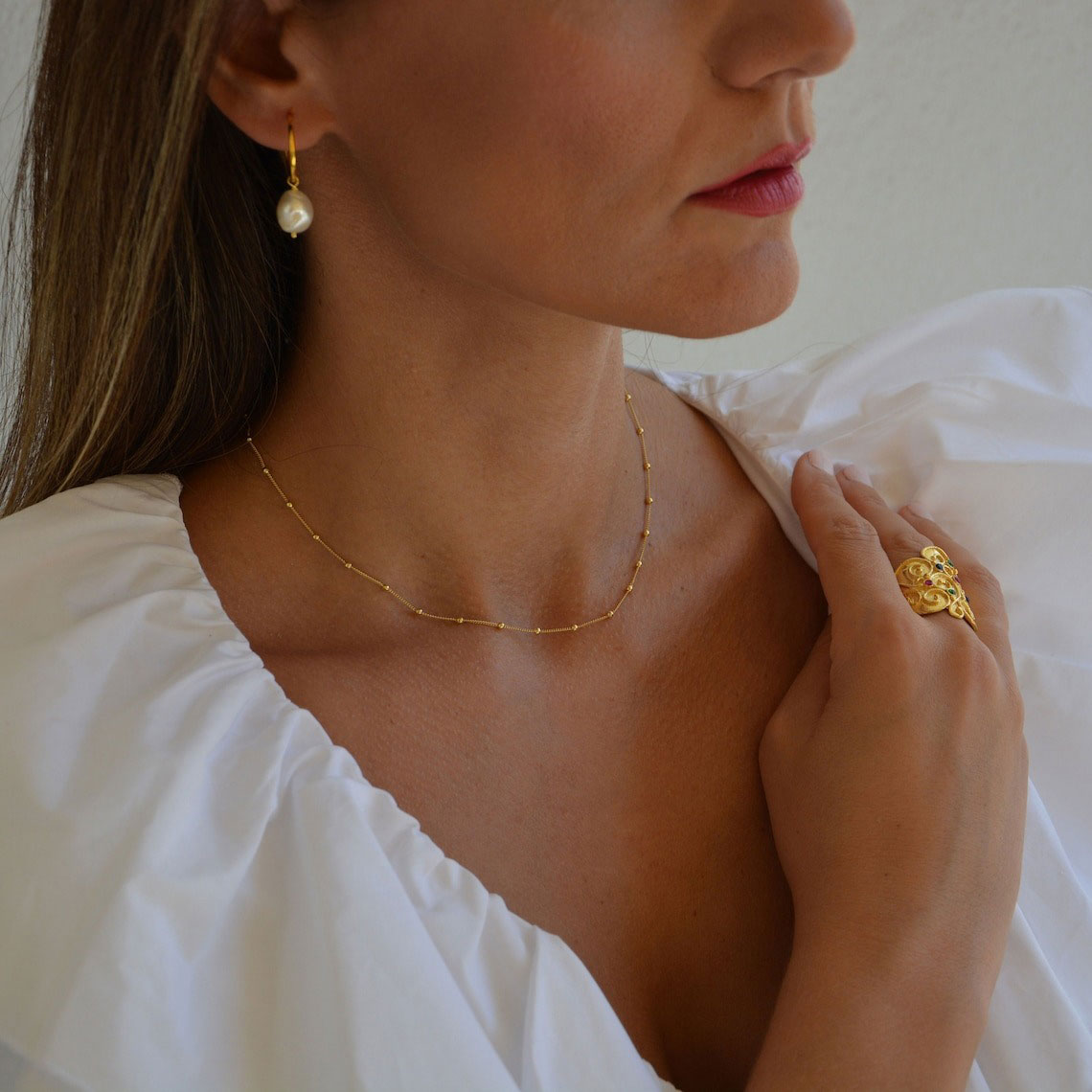 Clara | Halskette aus 18 Karat Gold