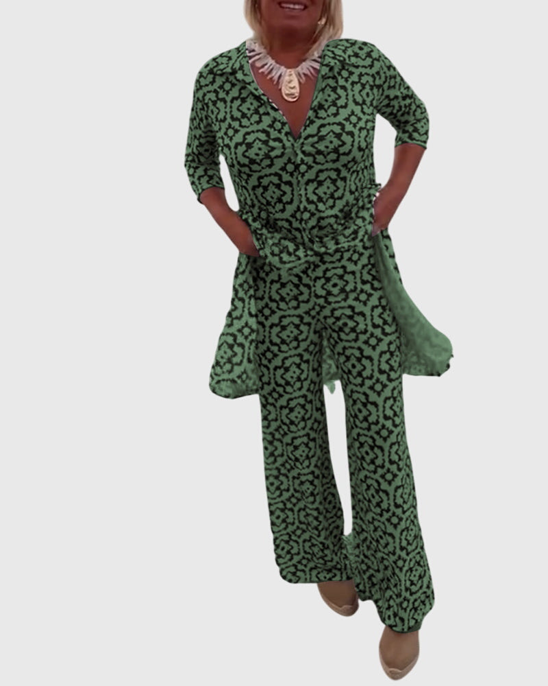 Lily | Conjunto Vintage Elegante de Dos Piezas