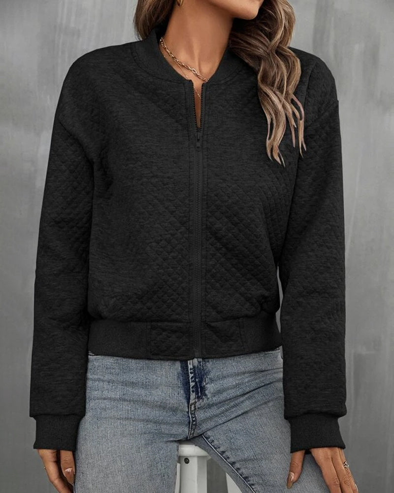 Bomber da donna, caldo strato per autunno-inverno