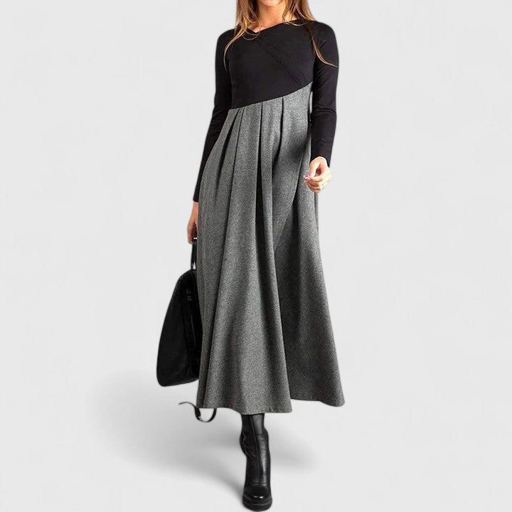 Lily | Elegantes Maxikleid mit langen Ärmeln