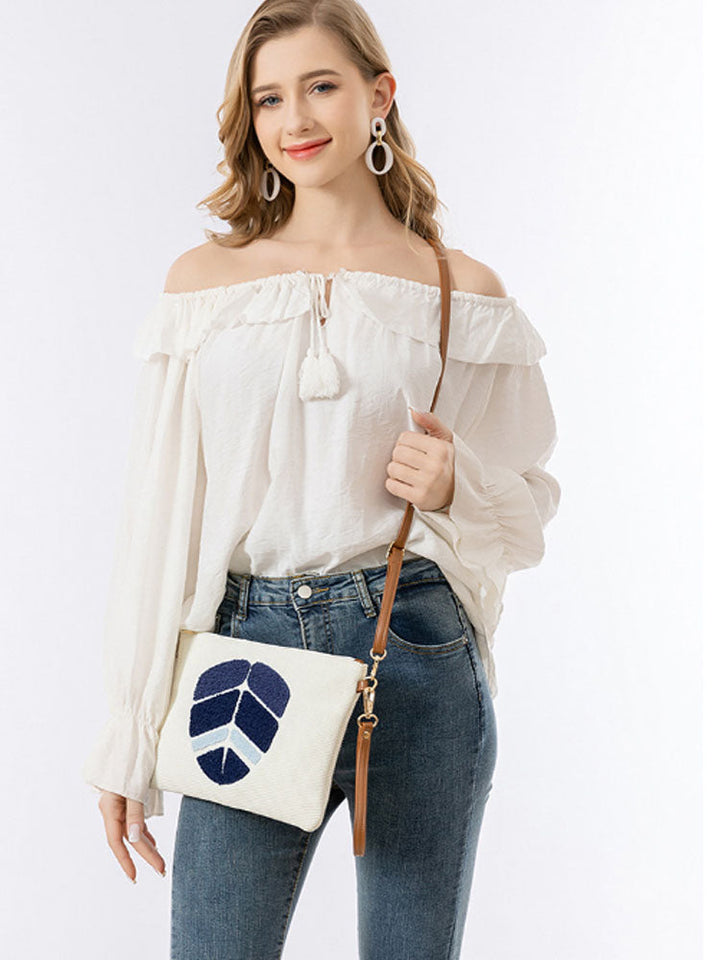 Clutch Bag with Detachable Shoulder Strap