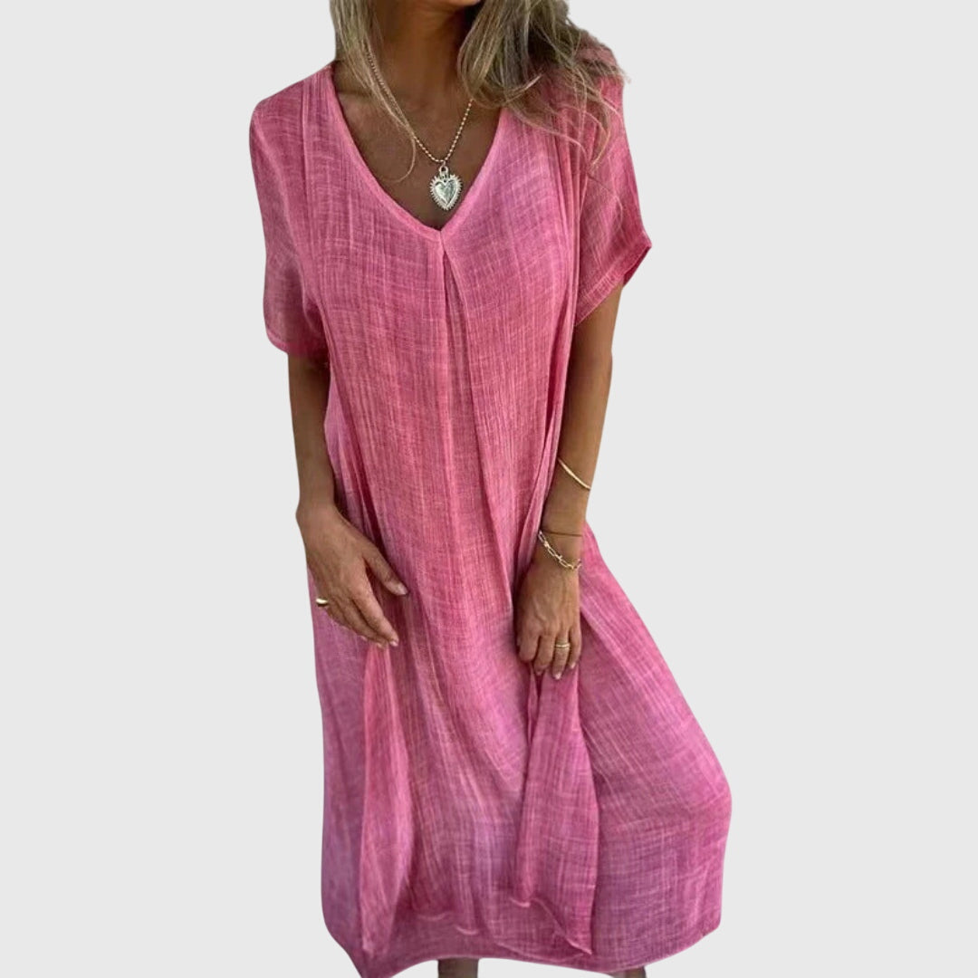 Lily | Elegant Lightweight V-Neck Dress