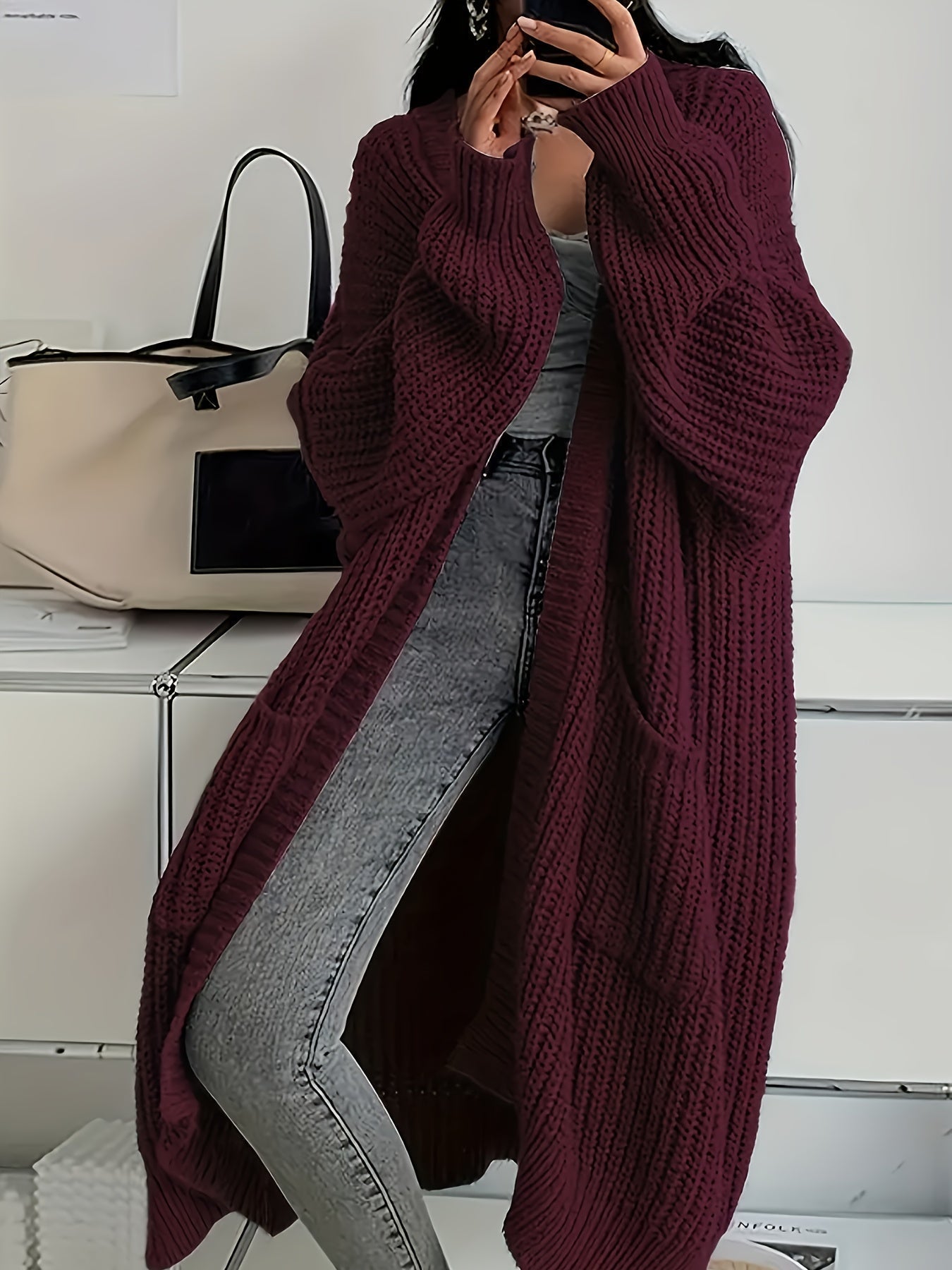 Alice | Cardigan lungo confortevole e sicuro di sé