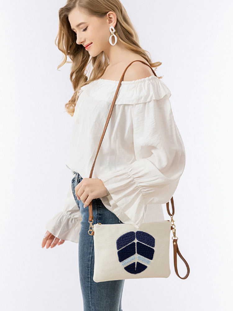 Clutch Bag with Detachable Shoulder Strap