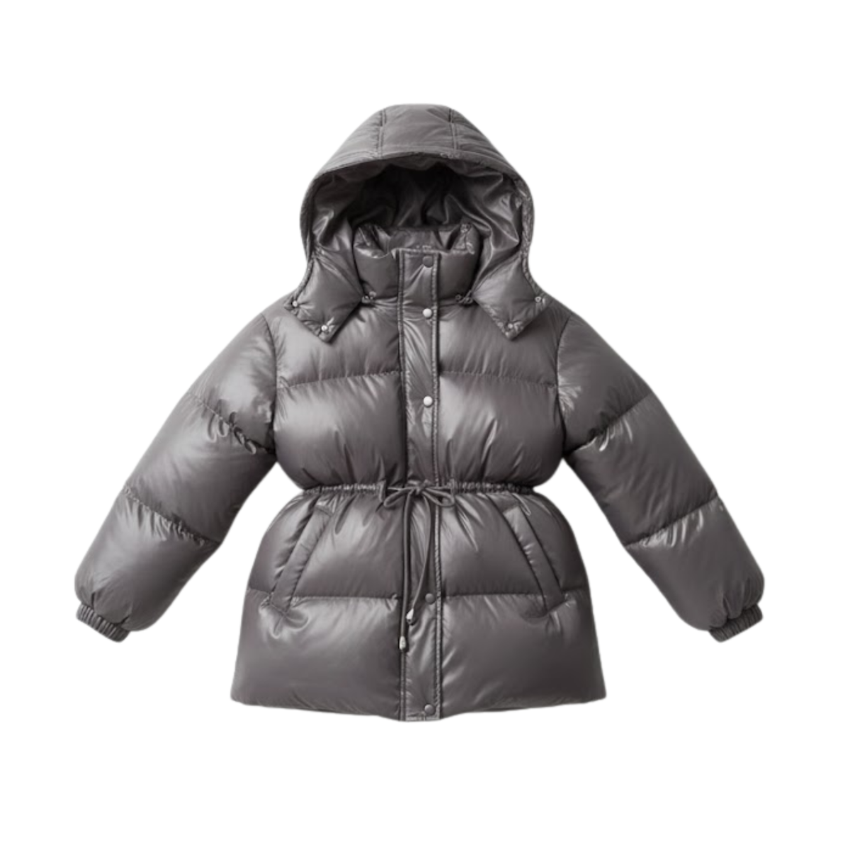 Women's Thick Cotton Jacket Removable Hood Winter Warm