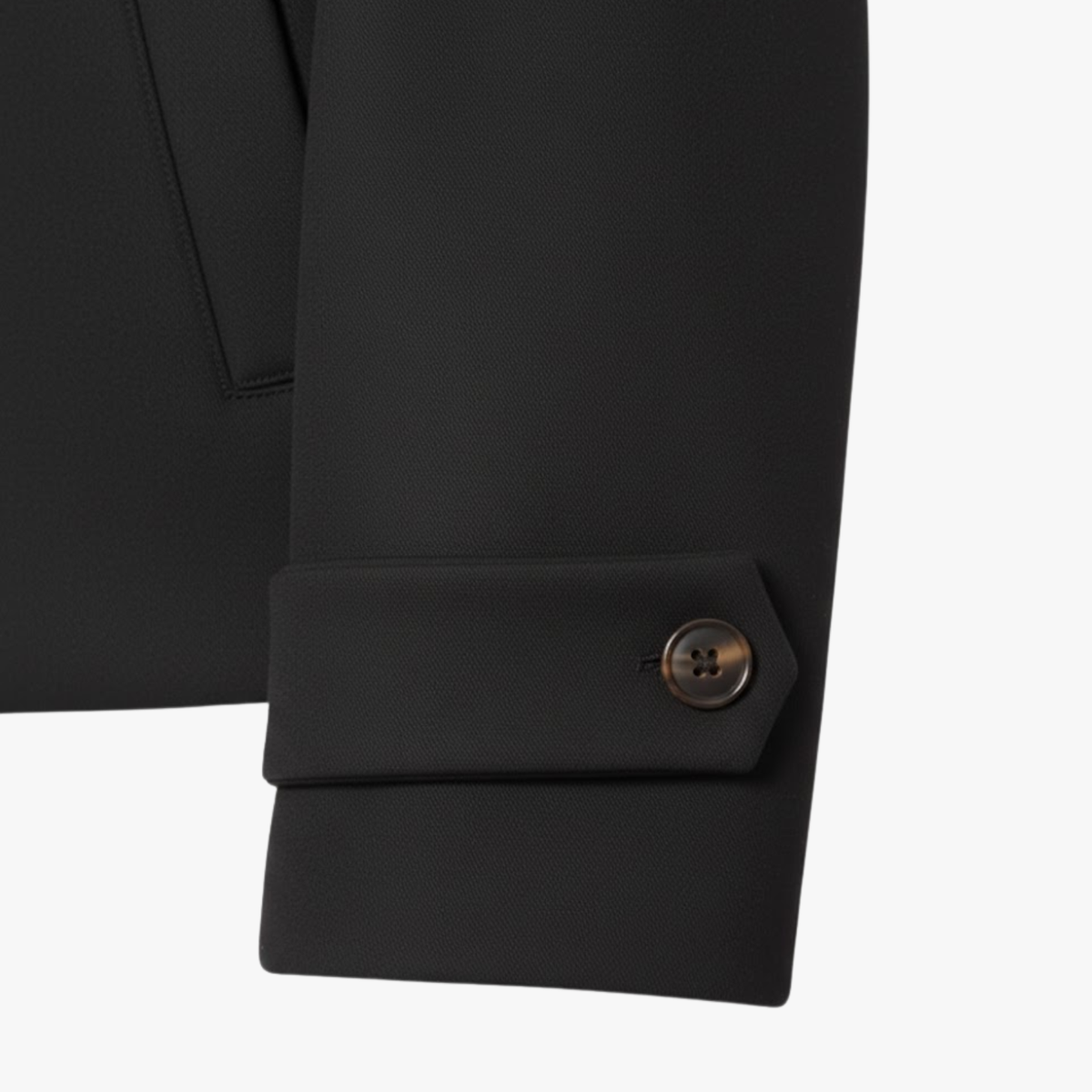 Abrigo holgado para mujer, cuello alto, detalle de hebilla, manga larga