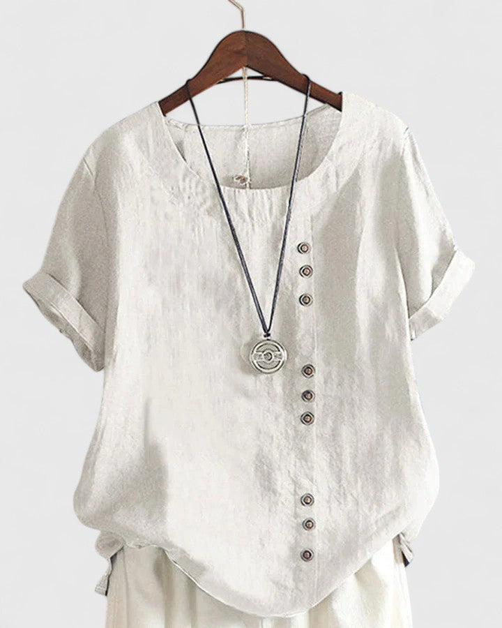 Lily | Bequeme Bluse mit kurzen Ärmeln