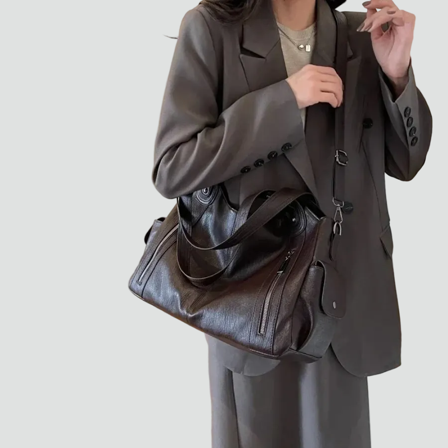 Bolso tote grande para mujer de cuero sintético