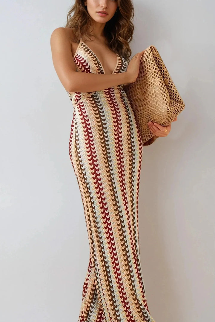 Isla Boho Knit Maxi Dress