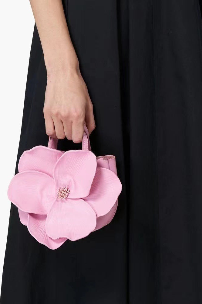 Floral Leather Handbag