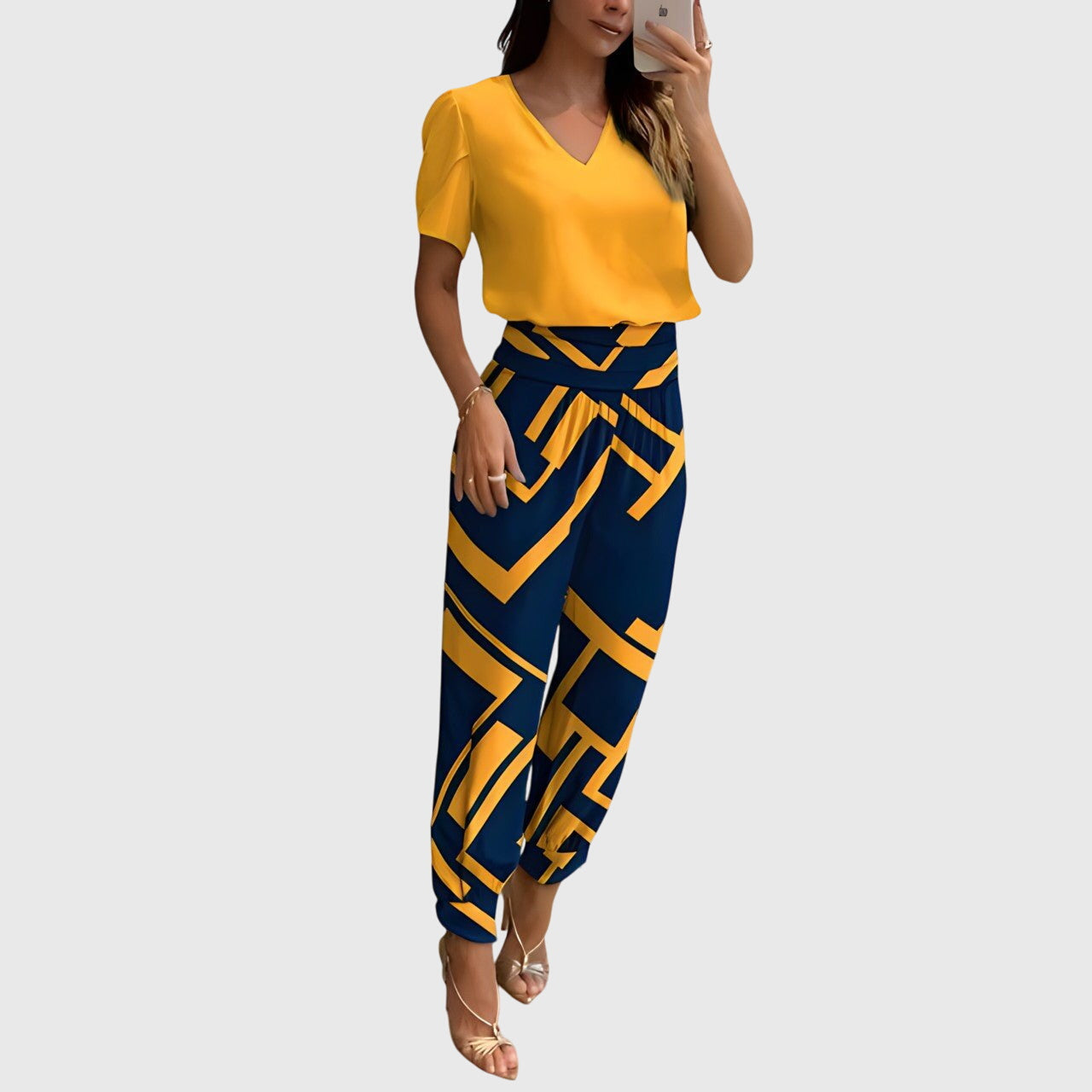 Lily | Conjunto elegante de blusa y pantalones