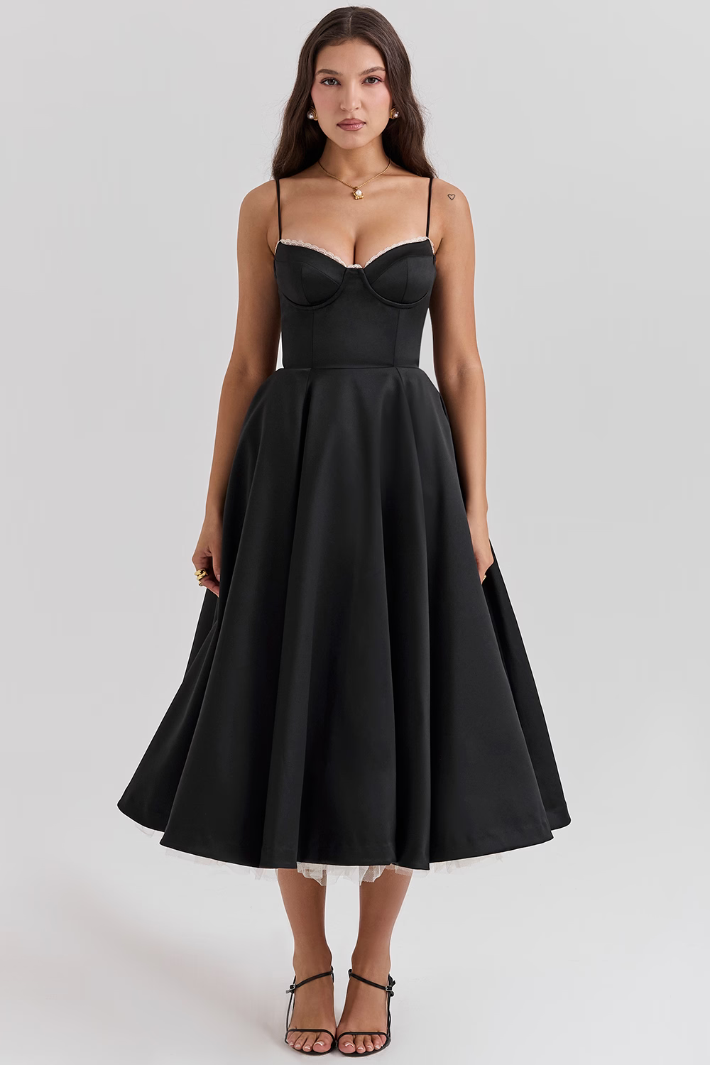 Daphne Sweetheart Bustier Midi Dress