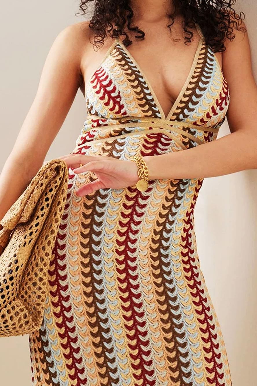 Isla Boho Knit Maxi Dress