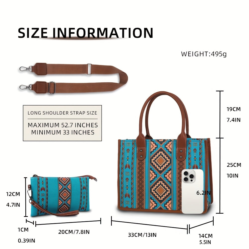 4pcs Large Capacity Bohemian Bag Set