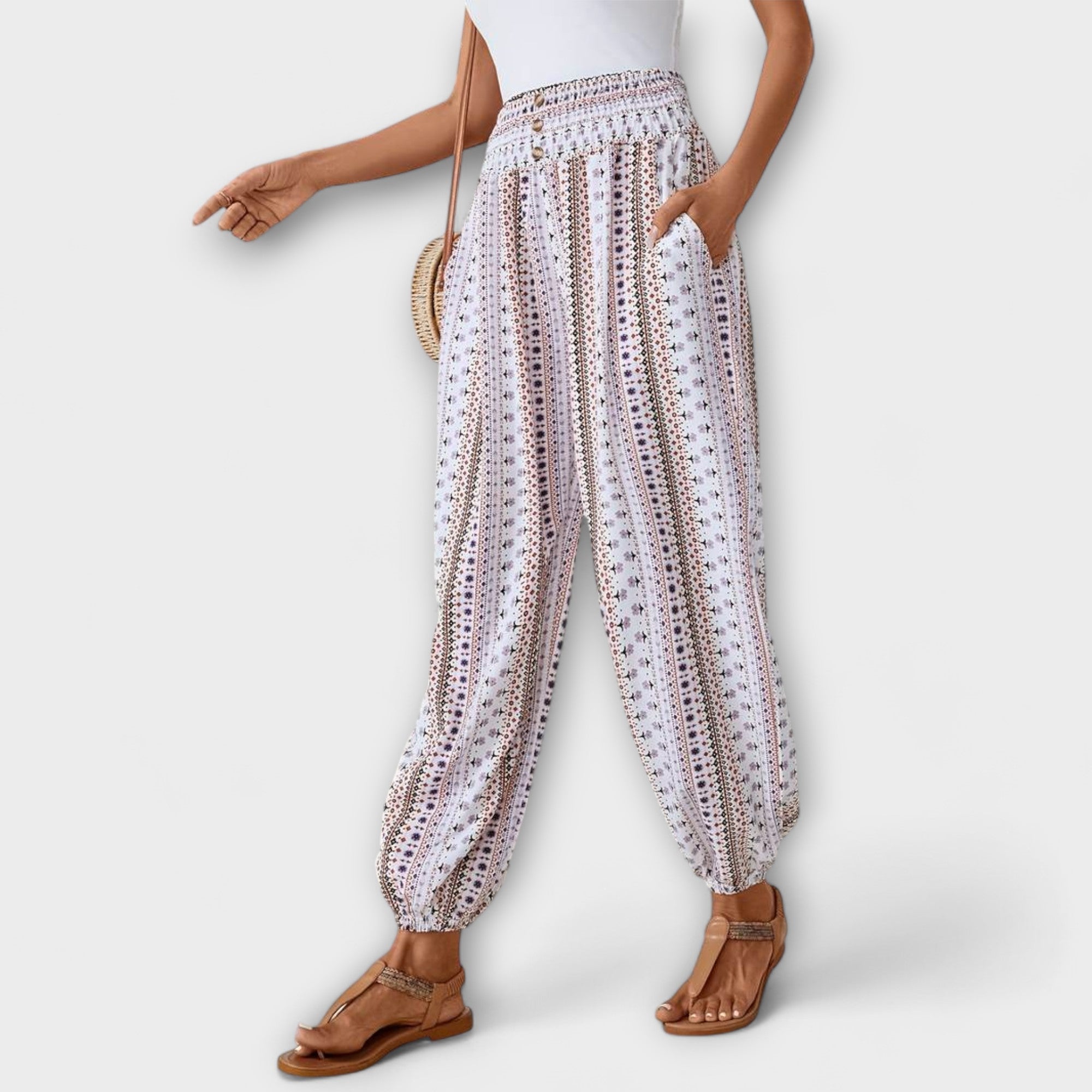 Pantalones de pierna ancha para mujer
