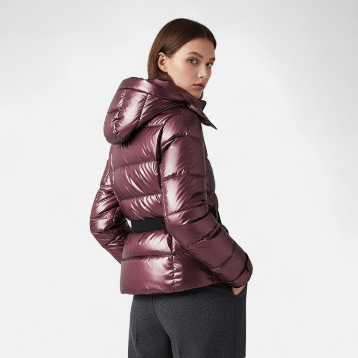 Women's Fitted Ski Jacket Technical Elegant Winter Performance